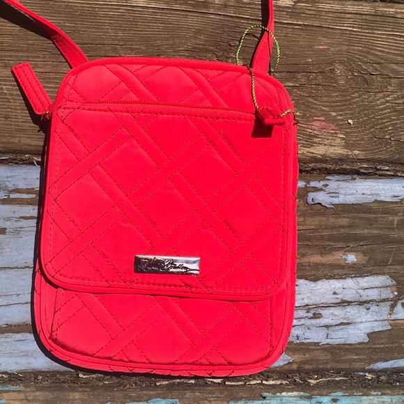vera bradley red quilted purse